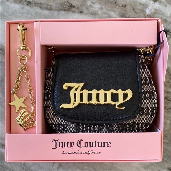 Juicy Couture Bags Juicy Couture Mini Crossbody Key Ring Gift Set